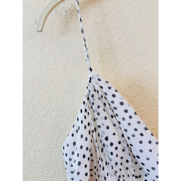 Vintage Betsey Johnson Dress Womens Sz 6 Silk Polka Dot Slip Dress Prom Retro - Picture 4 of 13